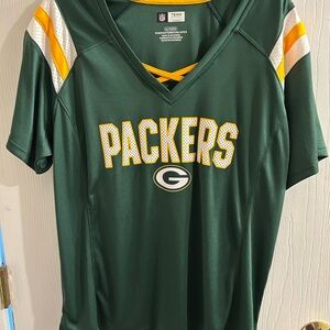 Green Bay Packers Sparkly Women’s Top 🏈